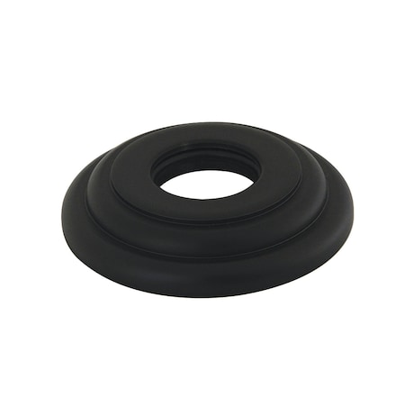 Kingston Brass Round Shower Arm Flange, Matte Black K157F0