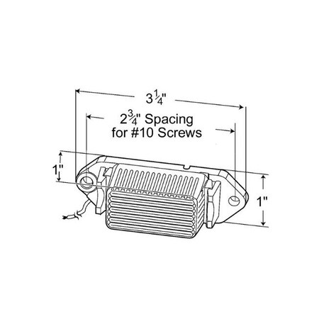 Grote Incandescent Rectangular 314 Length x 1 Width x 1 Height Amber Lens 46883-5