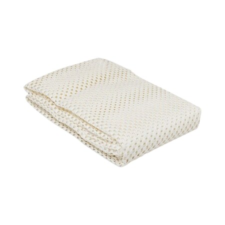 Homeroots 8' x 10' Ivory Striped Weave Non Slip Rug Pad 394900