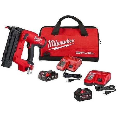 Milwaukee Tool Nail Gun Kit, 18 V DC 2746-21CT, 48-59-1881