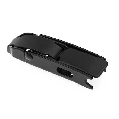 Prime-Line Draw Hasp, Hinge Latch 4 inch with Screws, Matte Black (Single Pack) U 117438