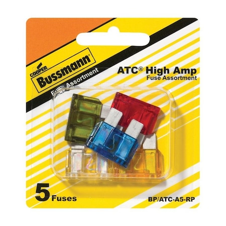 Eaton Bussmann Bussmann ATC Assorted Fuse Assortment 5PK BP/ATC-A5-RP