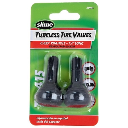 Slime Tubeless Tire Valve, Rubber 20161/2079-A