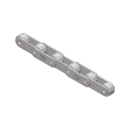 Senqcia Inspire Series SBR Conveyor Series Double Pitch Riv Lg, 50 ft OAL, 2 P, 1-1/8 Dia x 5/8 W C2082R50