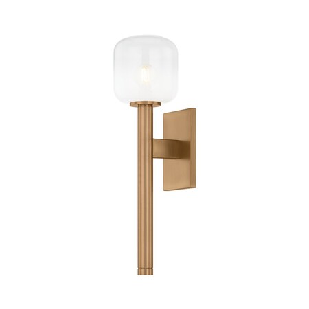 Troy Lighting Axton 1 Light Wall Sconce 5.25 In. Patina Brass B2119-PBR