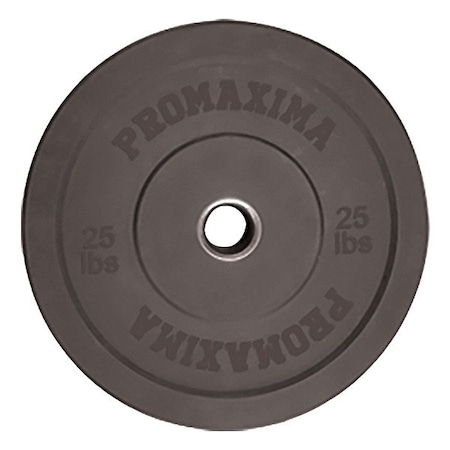 Promaxima Black Bumper Plate, 25lb BUMHI-25