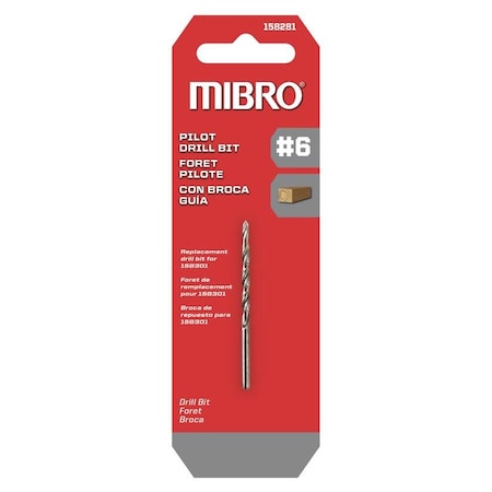 Richelieu Mibro 6 Steel Screw Pilot Drill Bit 158281