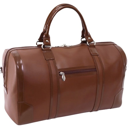 Mckleinusa Mcklein 88194 20 in. Kinzie Carry-All Leather Duffel; Brown 88194