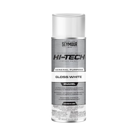 Seymour Of Sycamore Hi Tech Enamel Spray Paint Gloss White 16-113