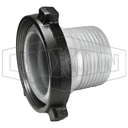 Dixon FIG 100 1 pc Male Frac Fitting with Nut and O-Ring, 6 in Nominal, Iron/Steel/Forged Steel Nut, Domes HUM100600CS