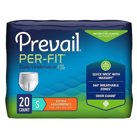 Prevail Per-Fit Daily Underwear, Small, 100PK PF-511