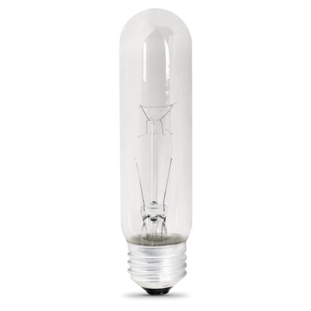 Feit Electric BP40T10 Incandescent Lamp, 40 W, T10 Lamp, Medium E26 Lamp Base, 400 Lumens, 2700 K Color Temp BP40T10/RP