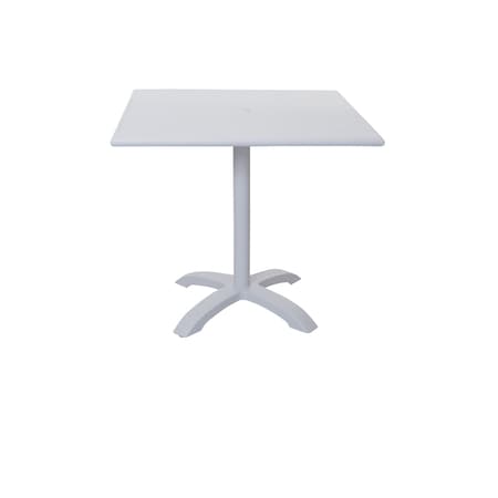 Bfm Seating Beachcomber-Bali 36x36 Dining Height Table - Powder Coated PHB3636WH-2626WH