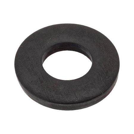 Zoro Select Flat Washer, For Screw Size 1/2 in , Stainless Steel Black Oxide Finish Z9204SS-BOX