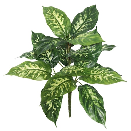 Dare2Decor 22 in. Artificial Green Dieffenbachia Plant with 18 Leaves  2 per Pack DA1626899