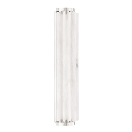 Hudson Valley Lighting Hillside 1 Light Wall Sconce 24.5 In. Polished Nickel 6024-PN