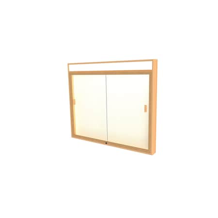 Ghent Light Header Wall Case 50x42x4, Plaque 885-HB-PB