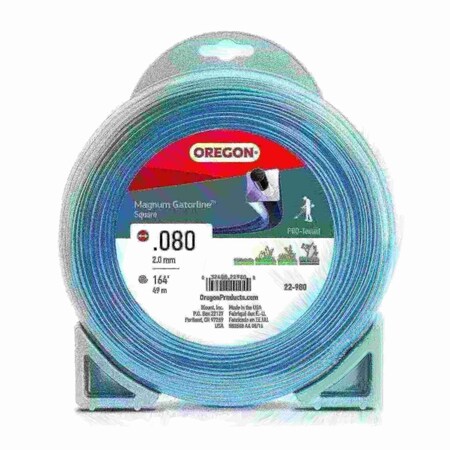 Oregon Magnum Gatorline Square Trimmer Line, .080" by 163', 1/2Lb Donut 22-980