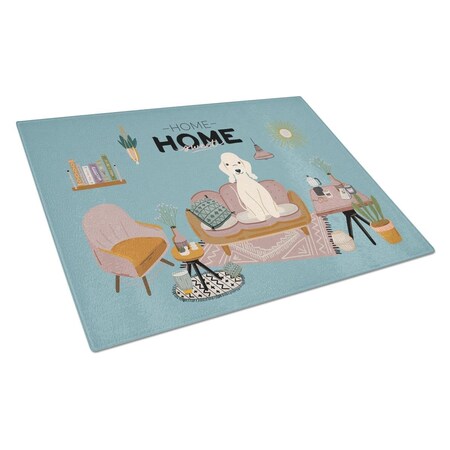 Carolines Treasures Sandy Bedlington Terrier Sweet Home Glass Cutting Board - Large CK7936LCB