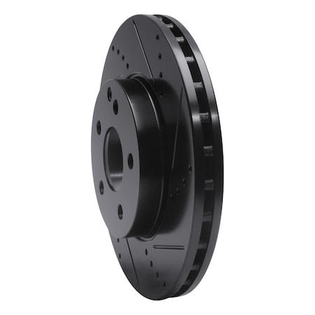 Dynamic Friction Co DFC Brake Rotor - Drilled and Slotted - Black 633-63050R