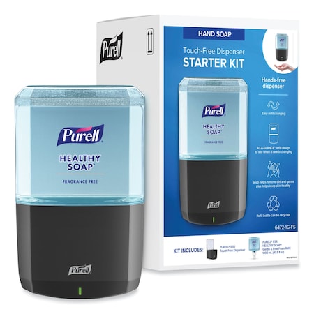 Purell HEALTHY SOAP Gentle & Free Foam ES6 Starter Kit, 1,200 mL, Graphite 6472-1G-FS