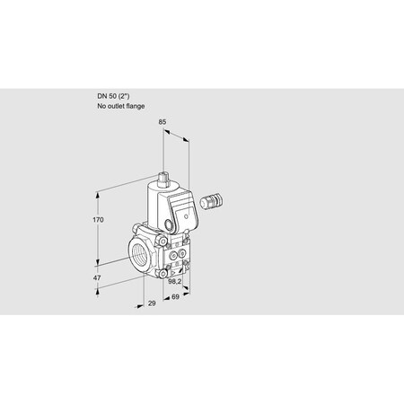 Honeywell Kromschroder Gas Solenoid Valve - Class A, 500 mbar, IP65, EN 161 KS88027936