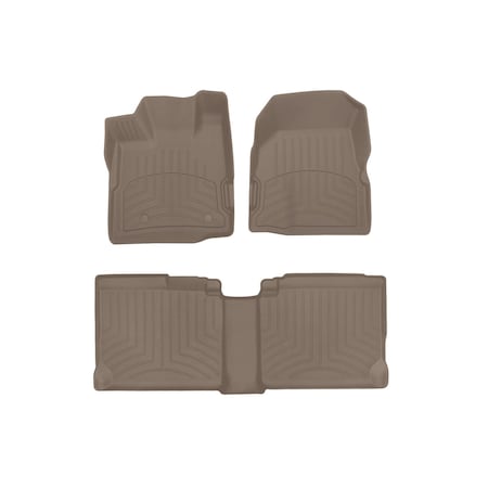 Weathertech Tan, Front and Rear FloorLiner HP 453461IM-452712IM