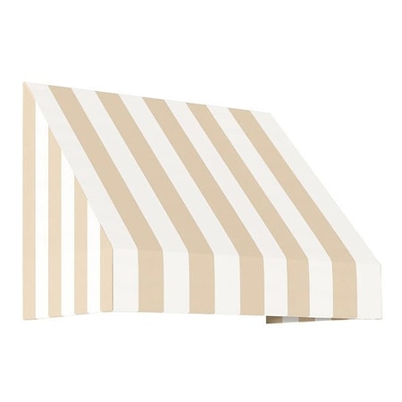 Awntech Awning, 16" H, Tan, White, 52 1/2" L EN1030-4LW