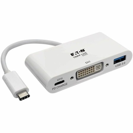 Tripp Lite Tripp Lite series U444-06N-DU-C USB 3.1 Gen 1 USB-C to DVI Adapter - USB 3.1 Type C - 1 x DVI, DVI U444-06N-DU-C