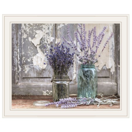 Homeroots Abundance of Beauty 1 White Framed Print Wall Art 404989