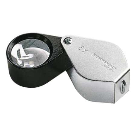 Eschenbach Optik Gmbh Handheld Magnifier, 23mm, 24D, Chrome 1176-6