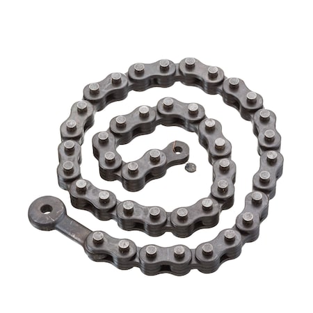Ridgid Chain, Knurled For Jaw Texture, Steel Jaw 93085