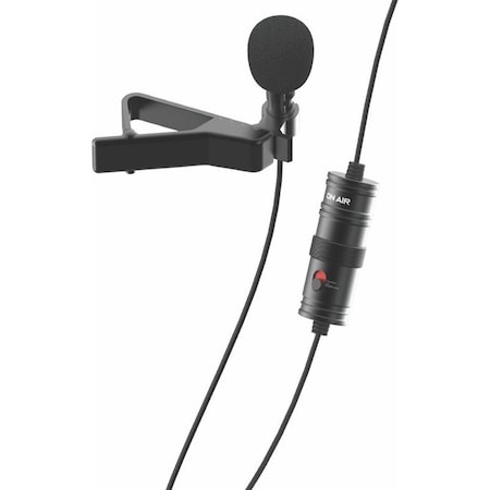 Tzumi Compact Lavalier Battery-Operated Clip-On Microphone Battery-Powered Lavalier Microphone 7255ST