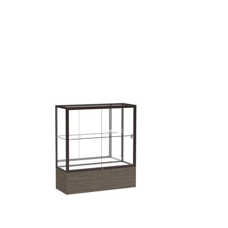 Ghent Counter Display Case 36x40x14, Mirror, Bronze 2281MB-BZ-WV