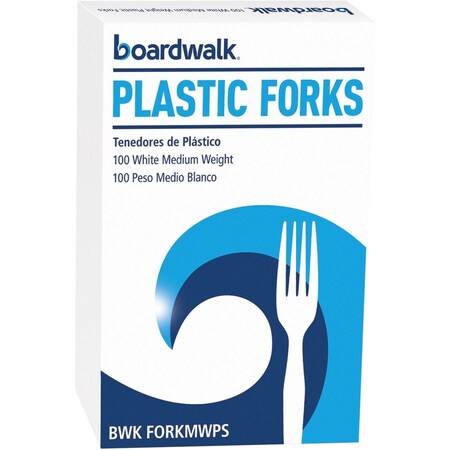 Boardwalk Mediumweight Polystyrene, Fork, White, PK1000 BWK FORKMWPS