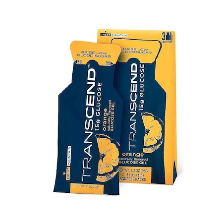 Transcend Glucose Supplement Gel Orange Flavor, 3PK 7637
