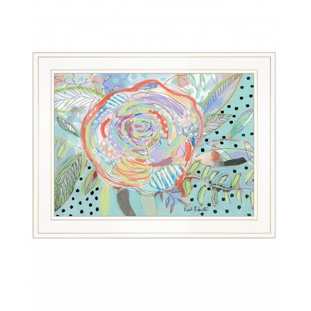 Homeroots Bloom for Yourself 1 White Framed Print Wall Art 408123