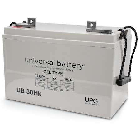 Upg 12V 100Ah Flag FL2 Sealed Lead Acid GEL Battery Group 30H for Solar, RV UB-30H