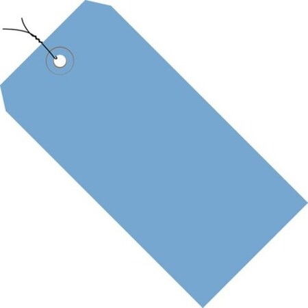 The Packaging Wholesalers Shipping Tags, Pre Wired, No 5, 4-3/4"L x 2-3/8"W, Dark Blue, 1000/Pack G11053A
