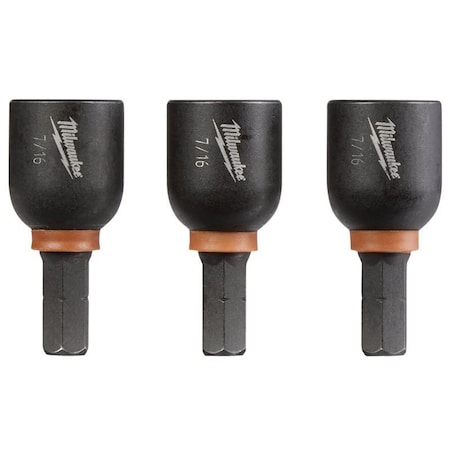 Worldwide Sourcing 7/16 in. Mag Nut Driver, 3PK 1920