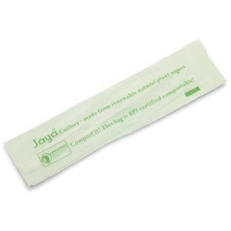 Stalk Market CPLA Compostable Heavy Weight 6.5 in. Knife - Individually Wrapped, 750PK CPLA-001-INV