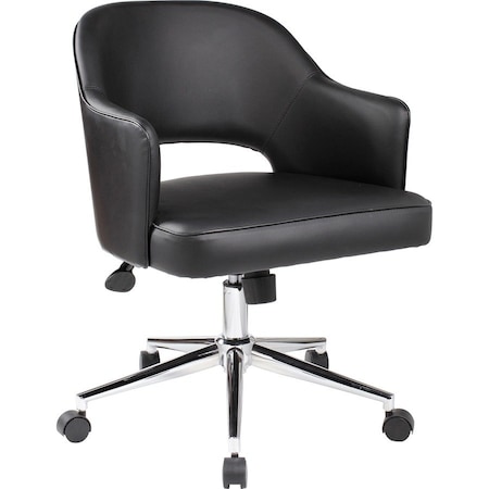 Boss Office Products Black Caressoftplus Hospitality Chair B486C-BK
