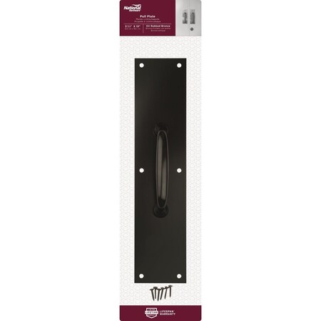 National Hardware Oil Rubbed Bronze Pull Plate N270-402