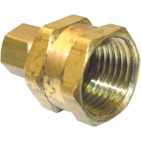 Westlake Pipe & Fittings 5/16'' Cx3/8'' FPT Brass Compression Adapter 17-6625
