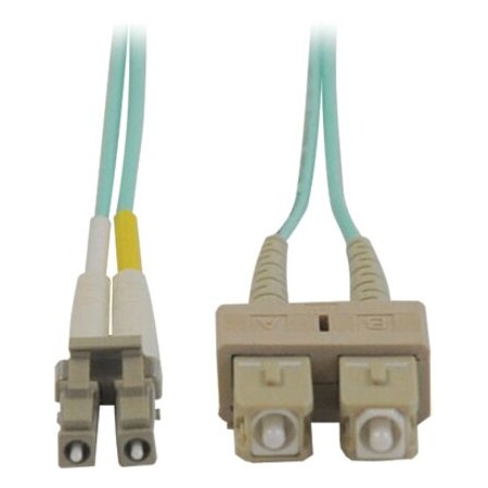Eaton Tripp Lite Series 10Gb Duplex Multimode 50/125 OM3 LSZH Fiber Patch Cable LC/SC - Aqua, 1M 3 N816-01M