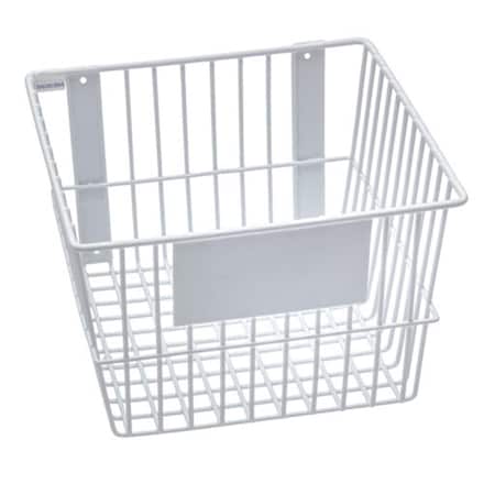 Rack Em Racks 12 x 12 x 8 in. Wire Basket - White 9190-W