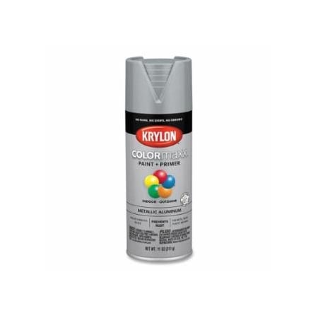 Krylon Industrial COLORmaxx, Paint + Primer Spray Paint, 11 oz, Aluminum, Metallic, 6PK 425-K05587007