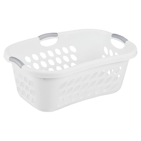 Sterilite Ultra Laundry Basket, 1.25 bu Capacity, Plastic, White, 1-Compartment 12108006