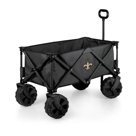 Picnic Time Family Of Brands NFL New Orleans Saints - Adventure Wagon Elite All-Terrain Portable Utility Wagon 741-85-679-204-2