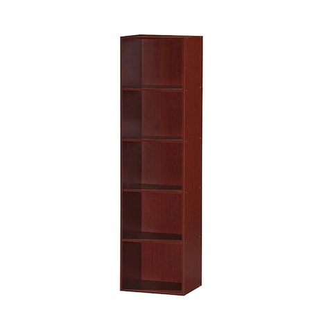 Made-To-Order Five Shelf Bookcase - Mahogany MA903469